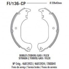 Sapata com Lona - FI/136-CP - Fras-le