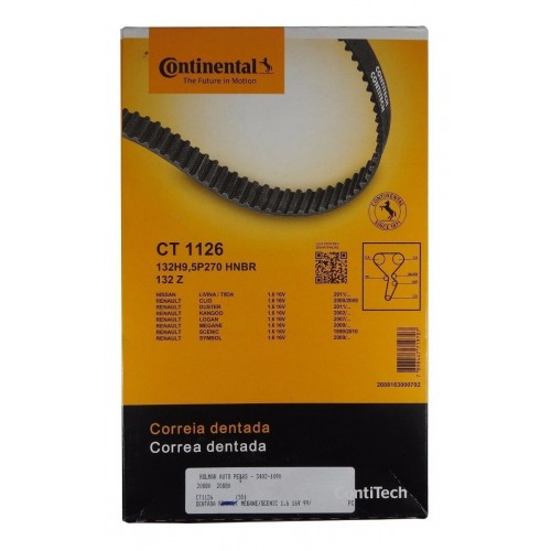 Correia Comando - Contitech - CT1126 - Unitário