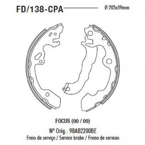 Sapata com Lona - FD/138-CPA - Fras-le